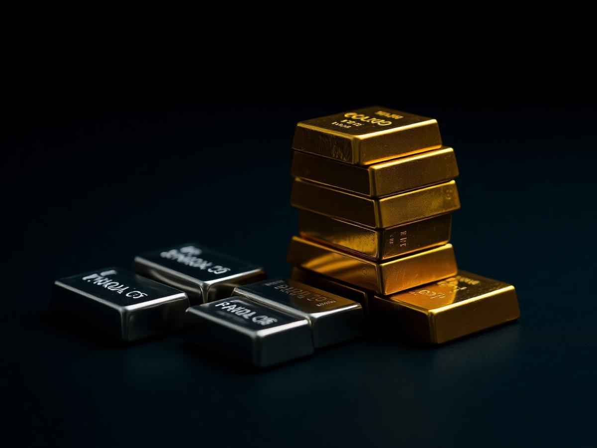 Gold and silver bullion bars